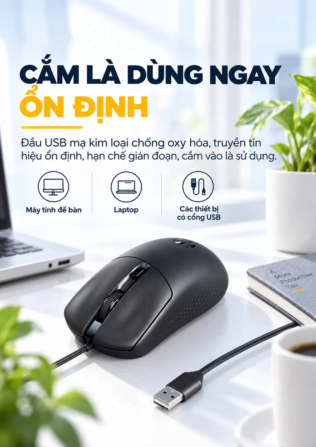 Chuột chơi game có dây inphic® B5