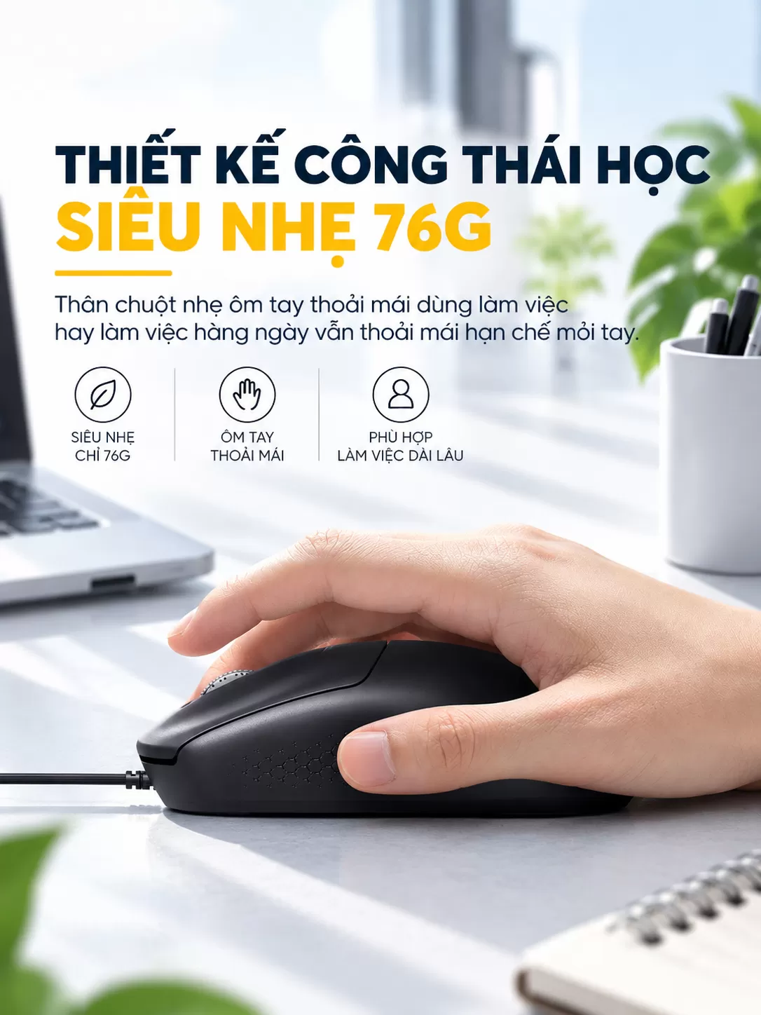 Chuột chơi game có dây inphic® B5