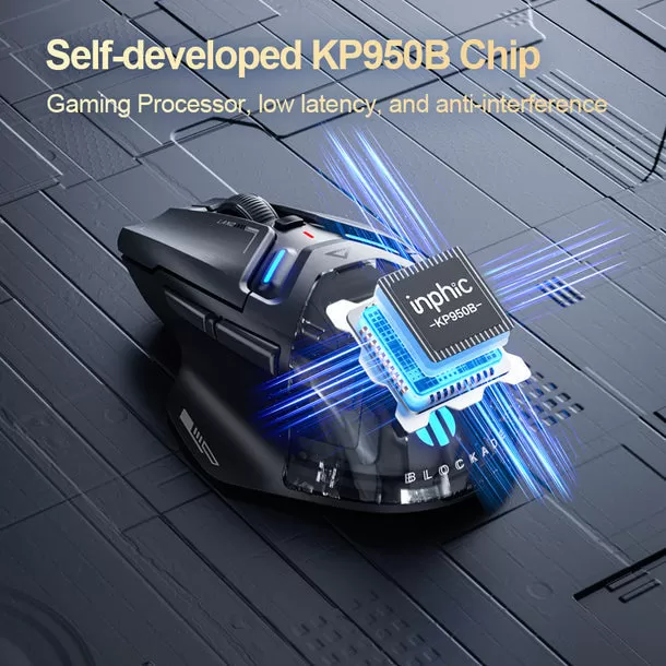 Chuột gaming không dây inphic IN9 Ultra với nhiều tùy chọn màu sắc và phong cách khác nhau