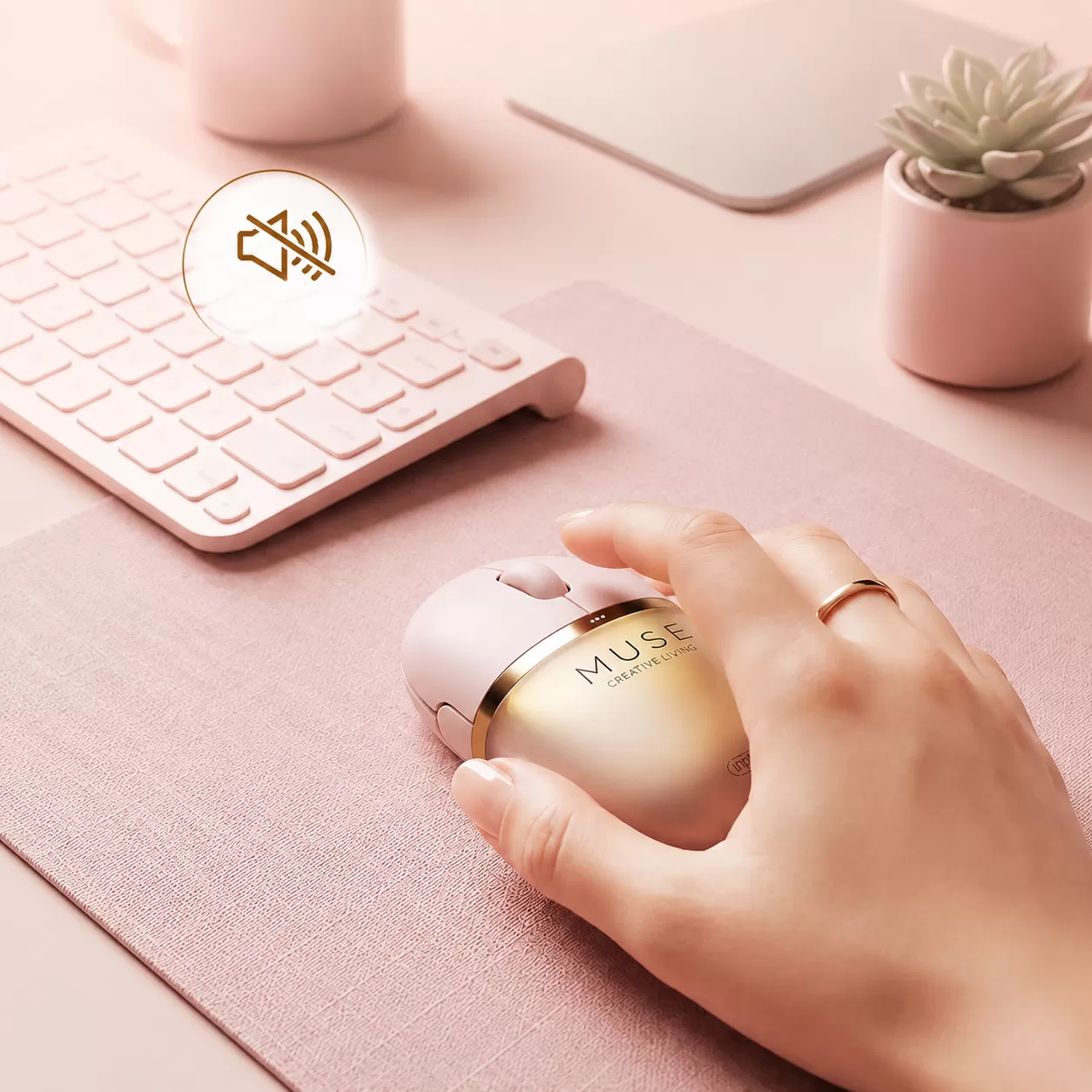 Chuột không dây Bluetooth và 2.4Ghz inphic® YC-MUSE