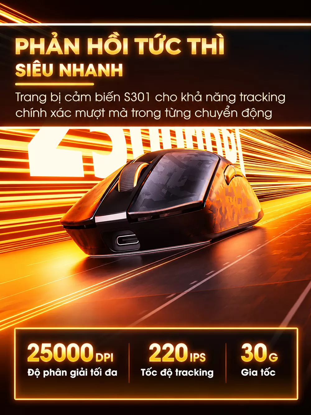 Chuột chơi game không dây inphic® YUN