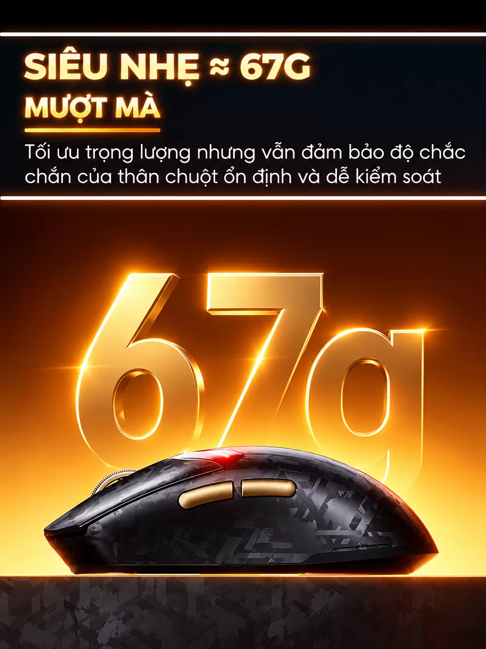 Chuột chơi game không dây inphic® YUN