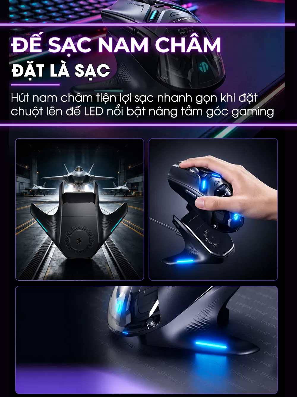 Chuột chơi game không dây inphic® ZHEN