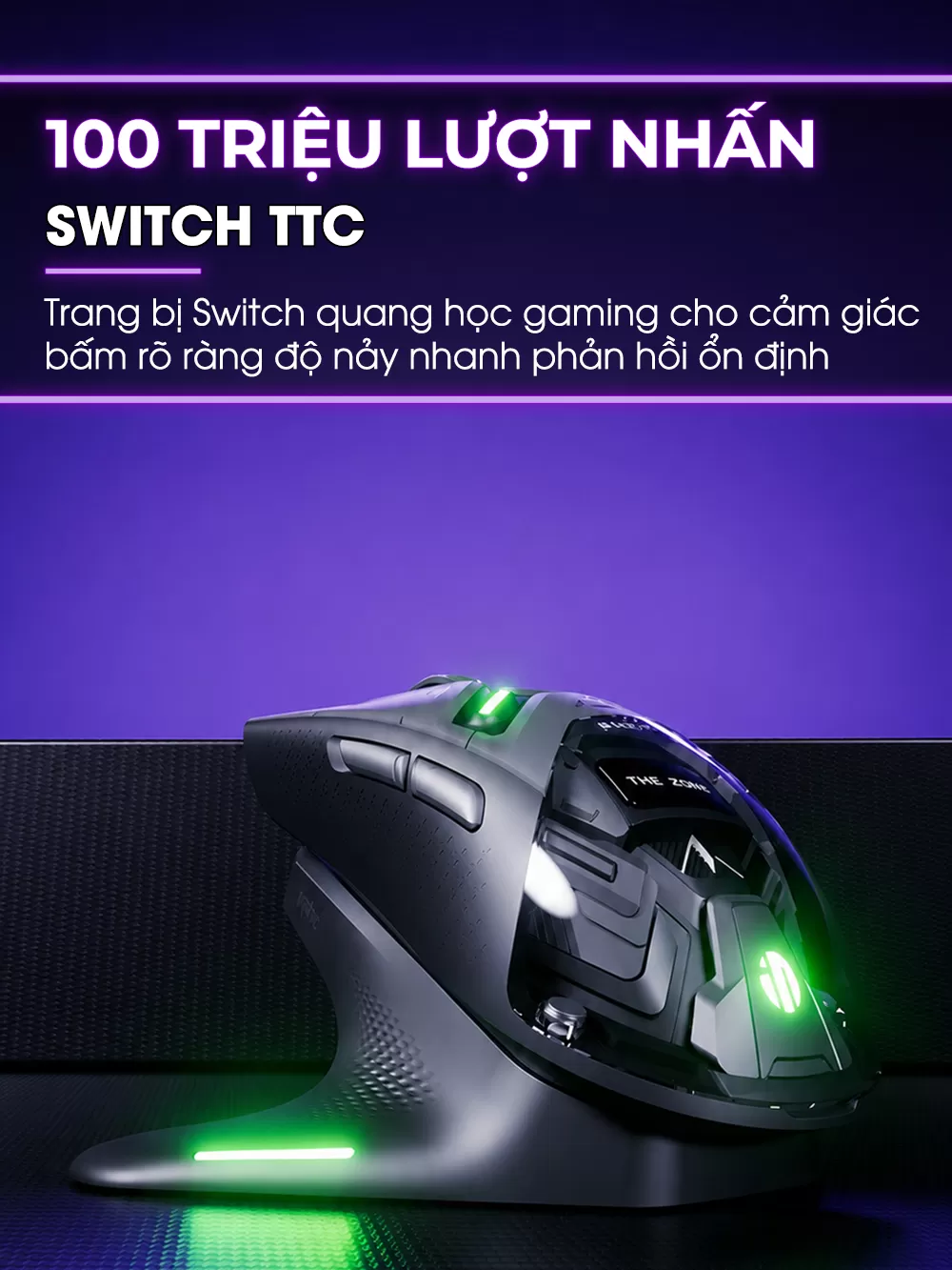 Chuột chơi game không dây inphic® ZHEN