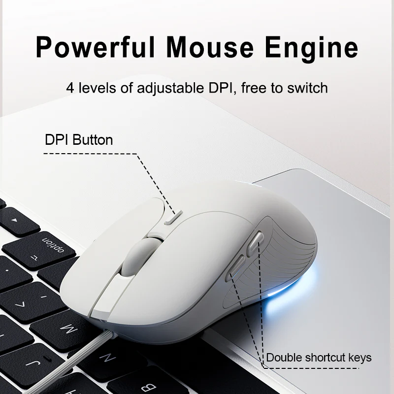 Chuột có dây inphic® B2 với đèn RGB