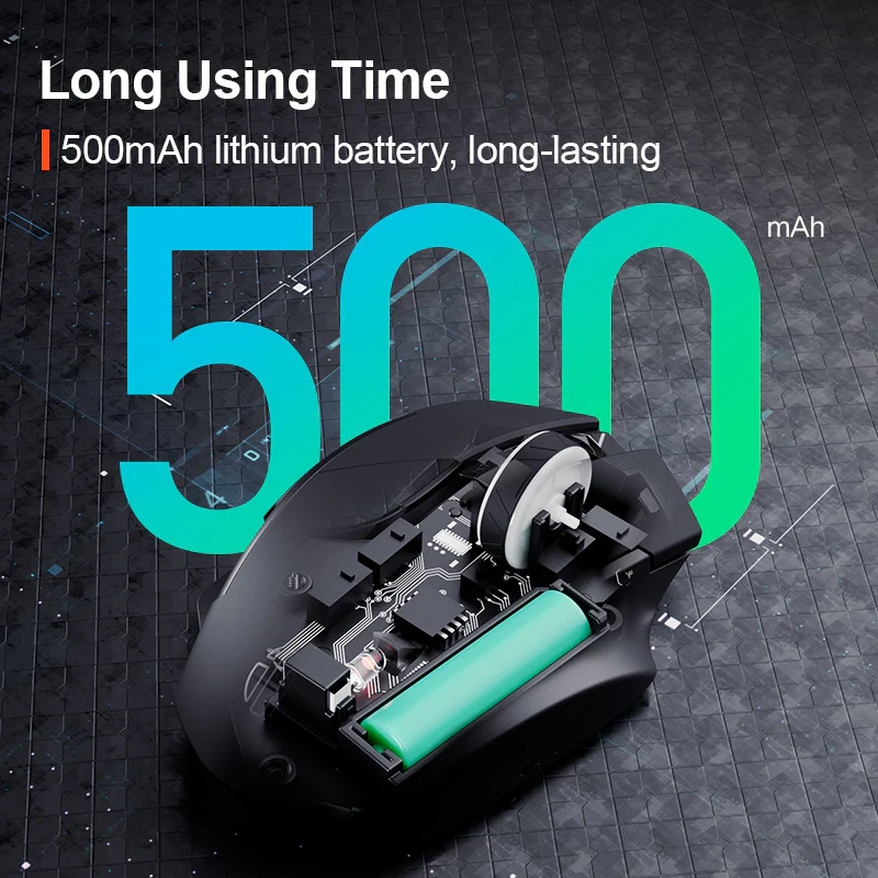 Chuột không dây inphic® F1 2.4G với pin 500mAh