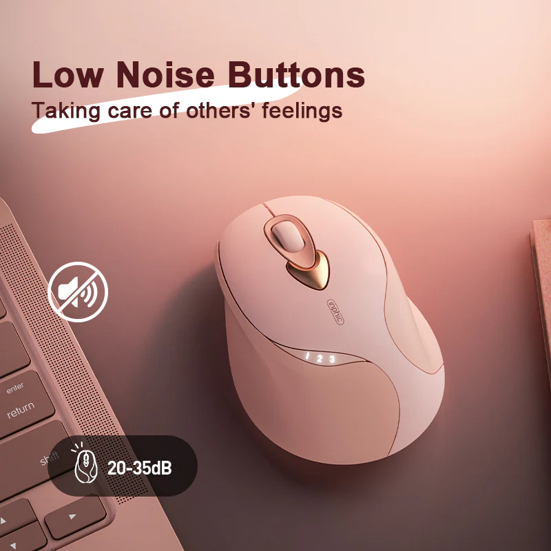 Chuột không dây im lặng 2.4G inphic® M8P dành cho nữ