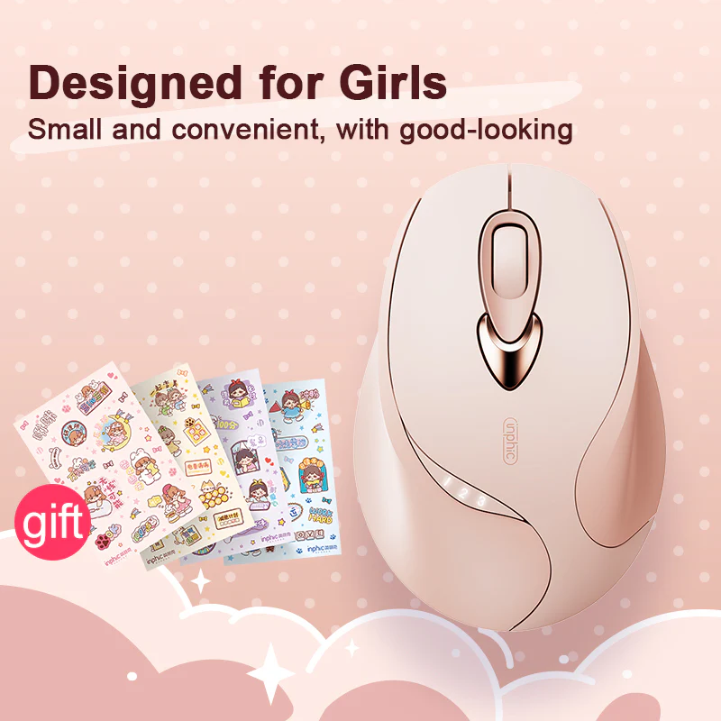 Chuột không dây im lặng 2.4G inphic® M8P dành cho nữ
