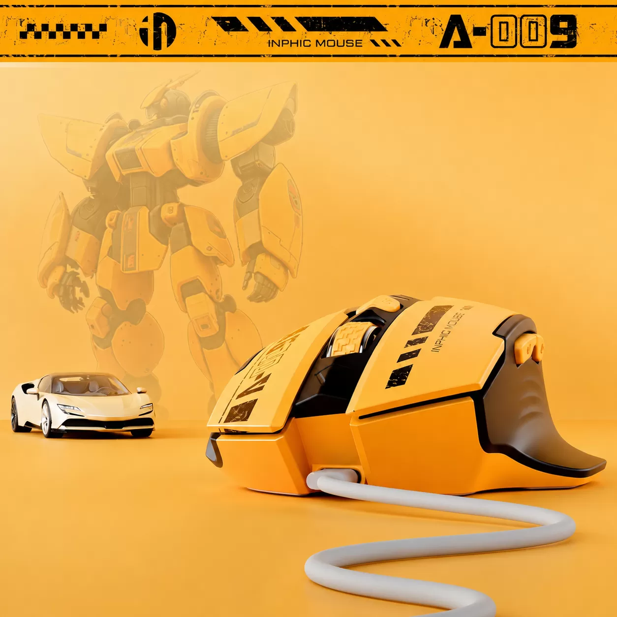 Chuột không dây Bluetooth và 2.4Ghz inphic® A9 Bumblebee V2