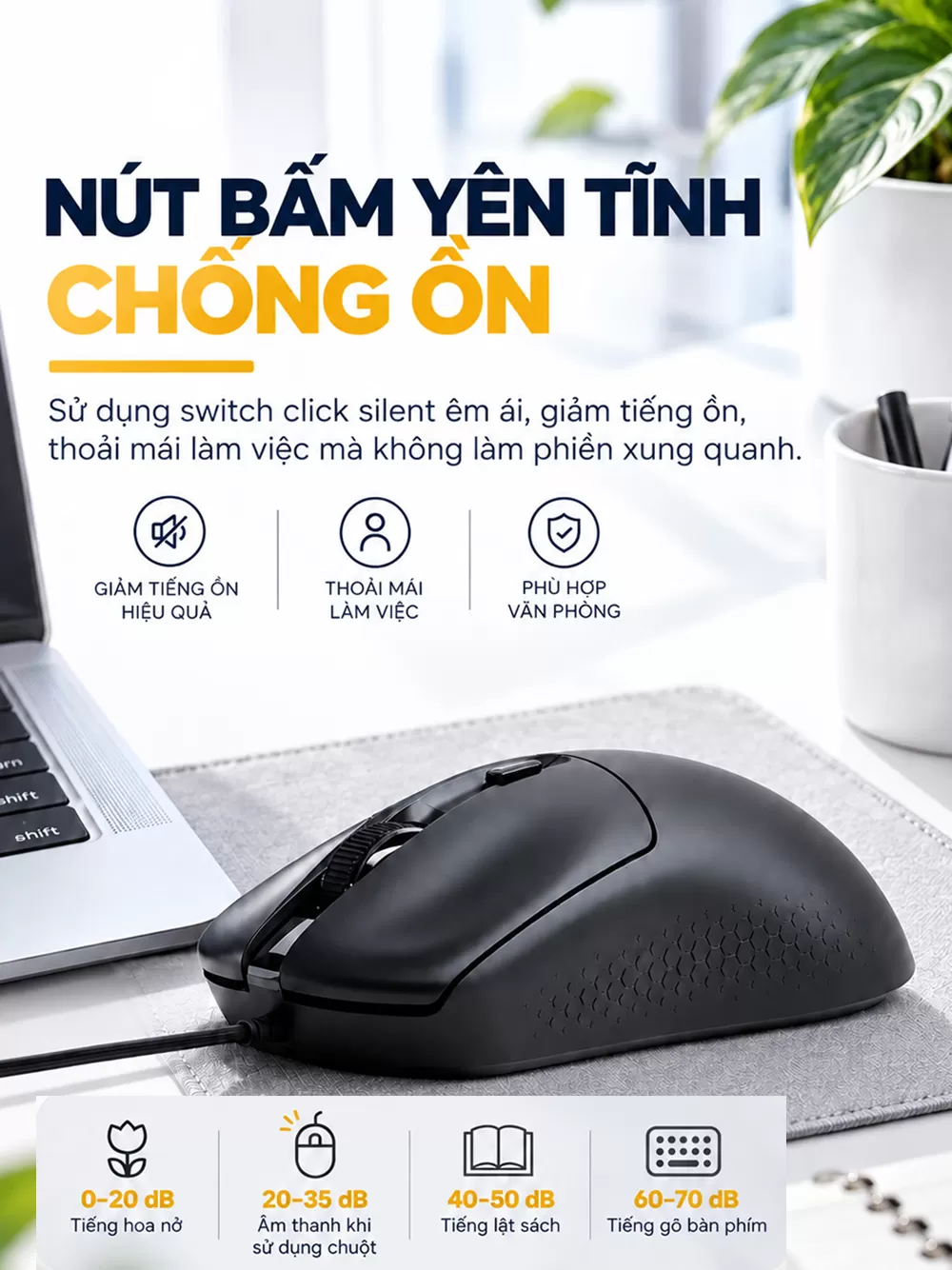 Chuột chơi game có dây inphic® B5