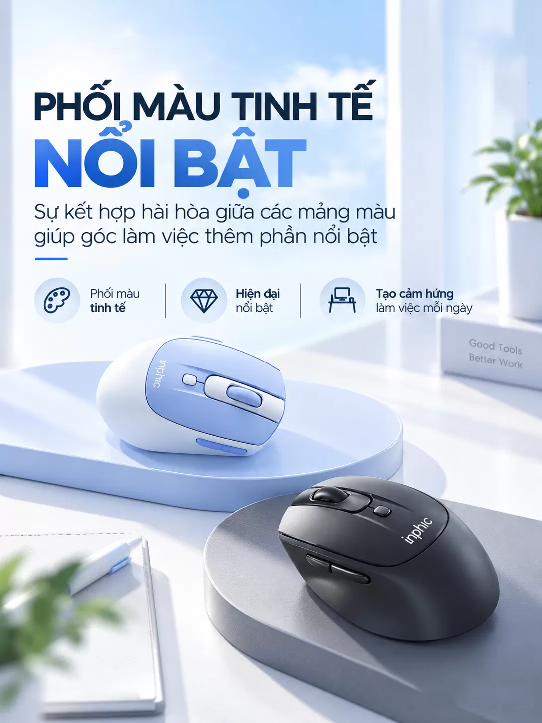 Chuột chơi game không dây inphic® M2Pro