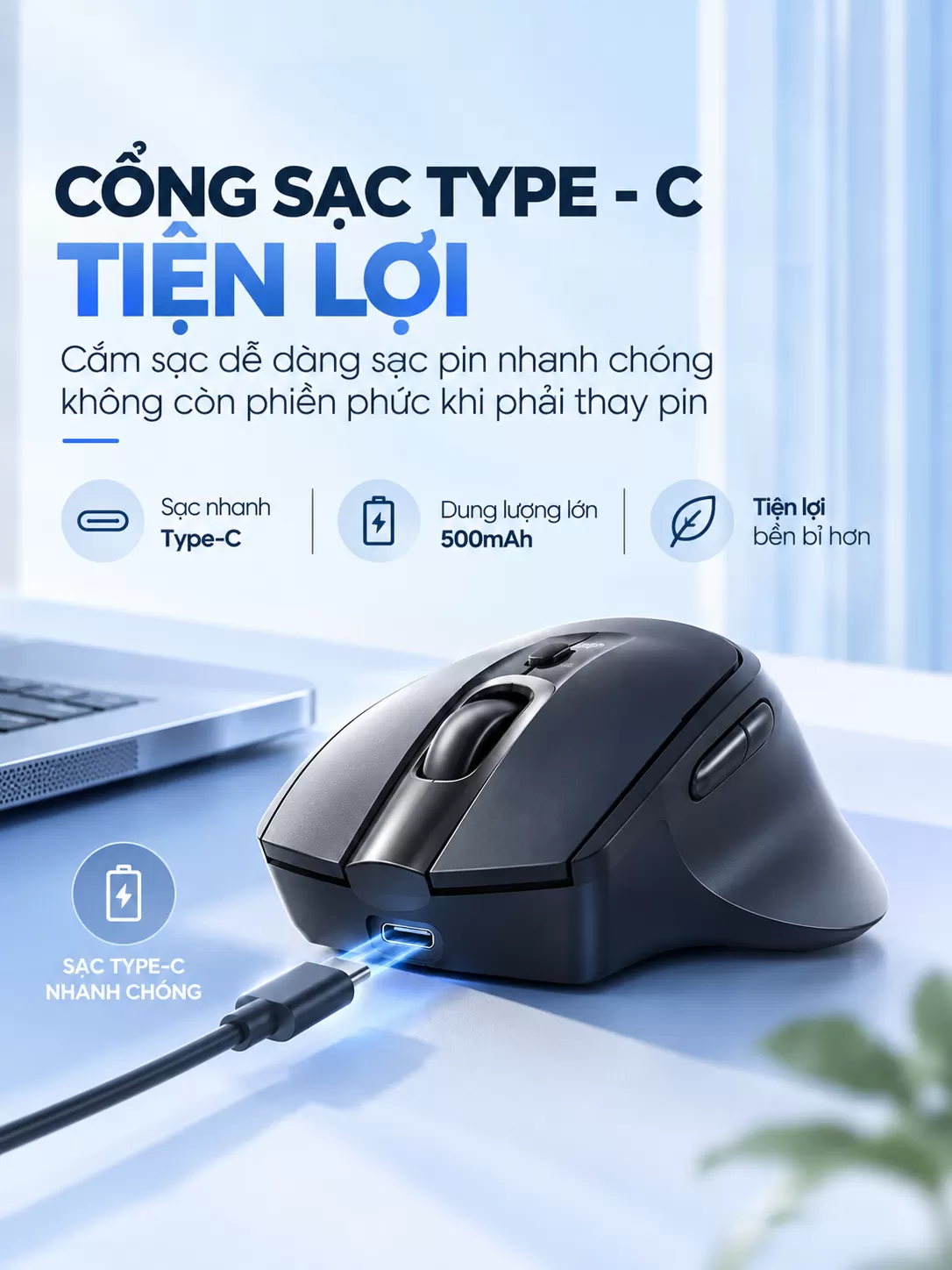 Chuột chơi game không dây inphic® M2Pro