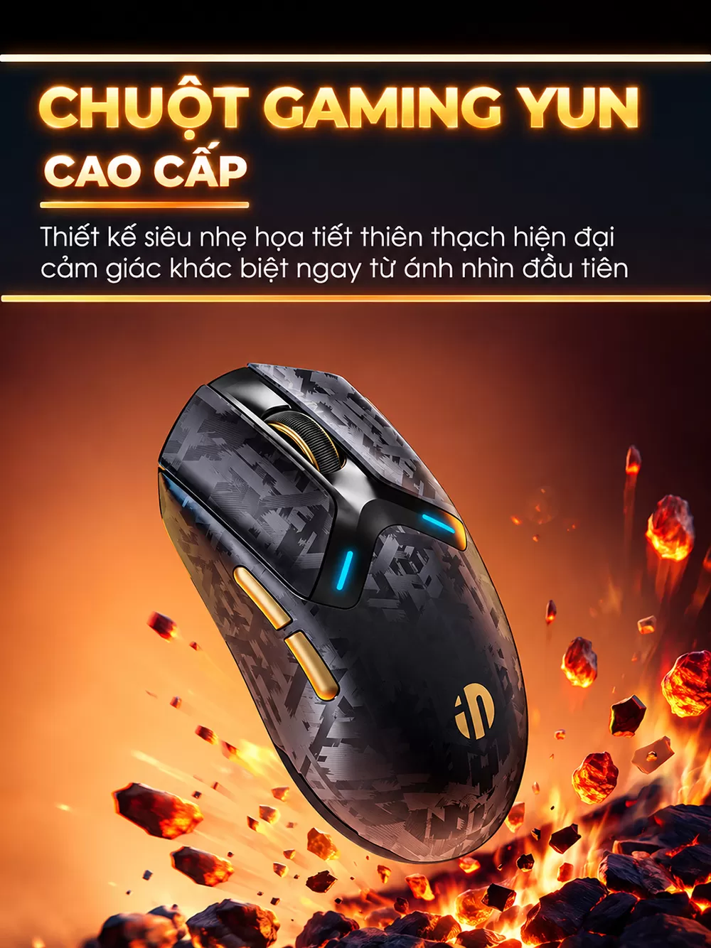 Chuột chơi game không dây inphic® YUN