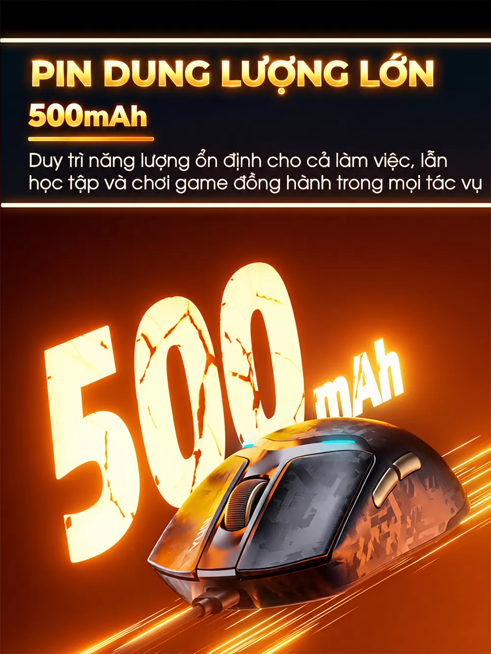 Chuột chơi game không dây inphic® YUN