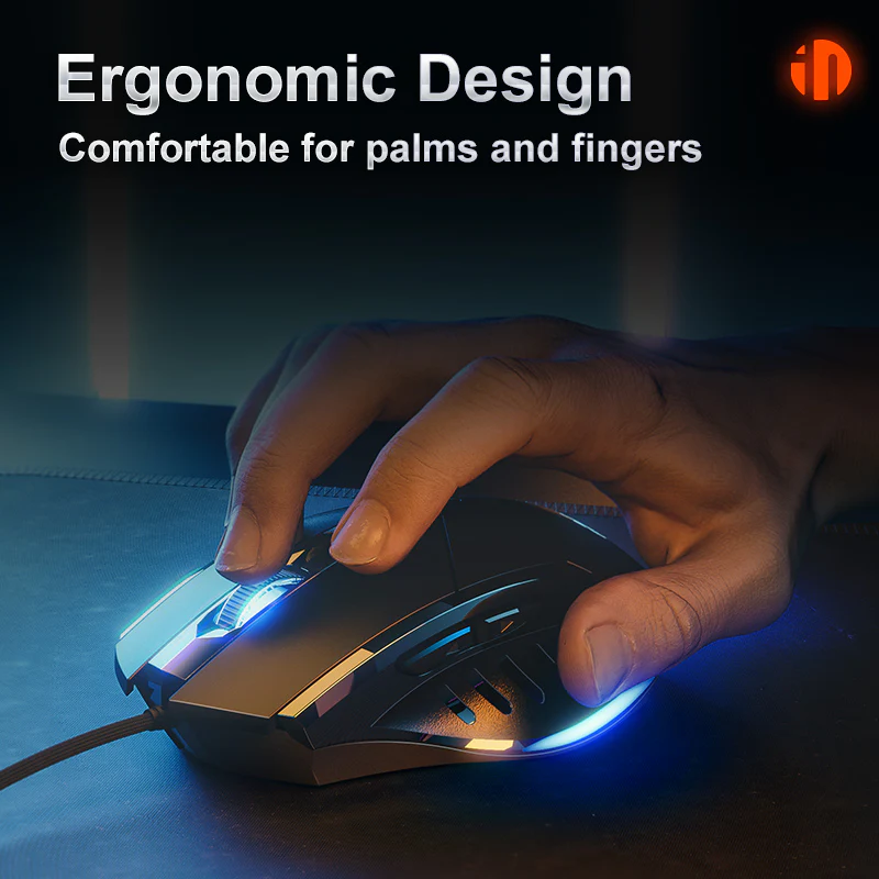 Chuột chơi game có dây inphic® W1 silent click