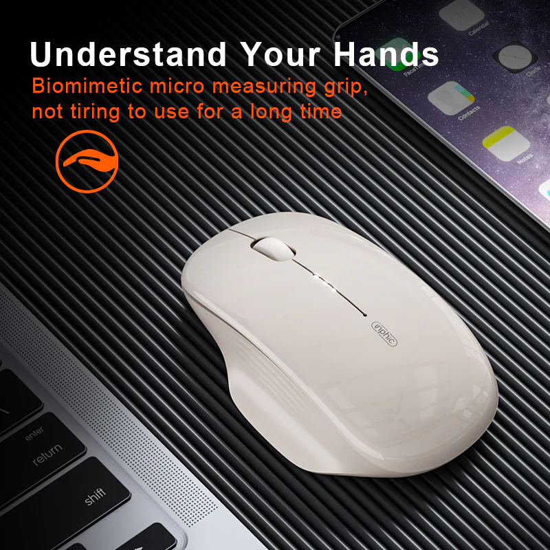 Chuột không dây inphic® M1 II mỏng và yên tĩnh 2.4G