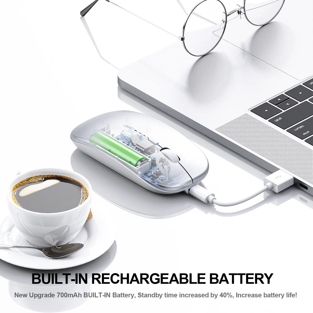 Chuột không dây siêu mỏng inphic® M1P 2.4G