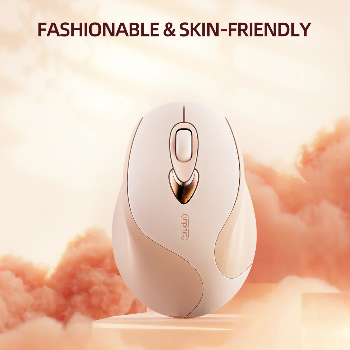 Chuột không dây inphic® M8 2.4G với chức năng nhấn im lặng.