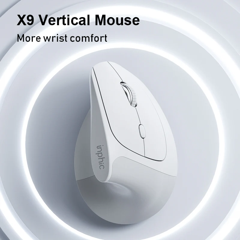 inphic® X9 Silent 2.4G Wireless Vertical Mouse