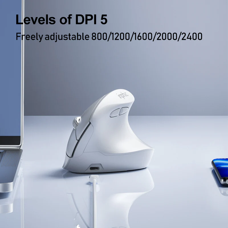 inphic® X9 Silent 2.4G Wireless Vertical Mouse